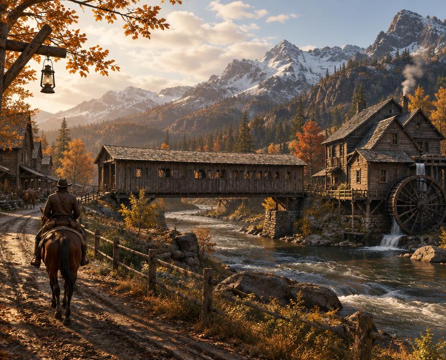 Mill & Covered Bridge mod preview
